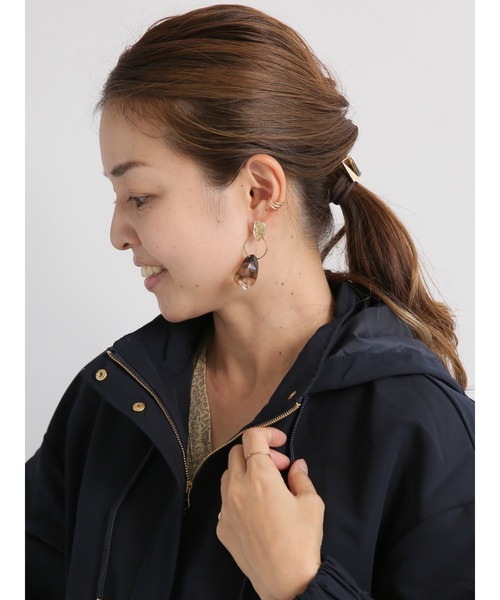 Te chichi TERRASSE（テチチテラス）の「ドロストマウンテンパーカー（ブルゾン・レディース・ベージュ/ネイビー/モカ・ﾌﾘ-）」の12枚目の写真