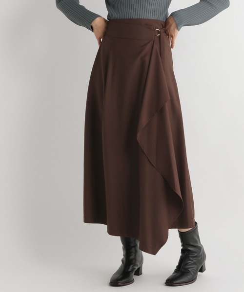 Andemiu（アンデミュウ）の「ドレープスカート166987（スカート・レディース・ベージュ/ブラウン/グレー・FREE）」の15枚目の写真
