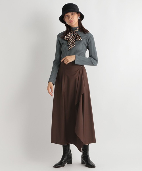 Andemiu（アンデミュウ）の「ドレープスカート166987（スカート・レディース・ベージュ/ブラウン/グレー・FREE）」の20枚目の写真