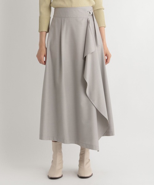 Andemiu（アンデミュウ）の「ドレープスカート166987（スカート・レディース・ベージュ/ブラウン/グレー・FREE）」の16枚目の写真