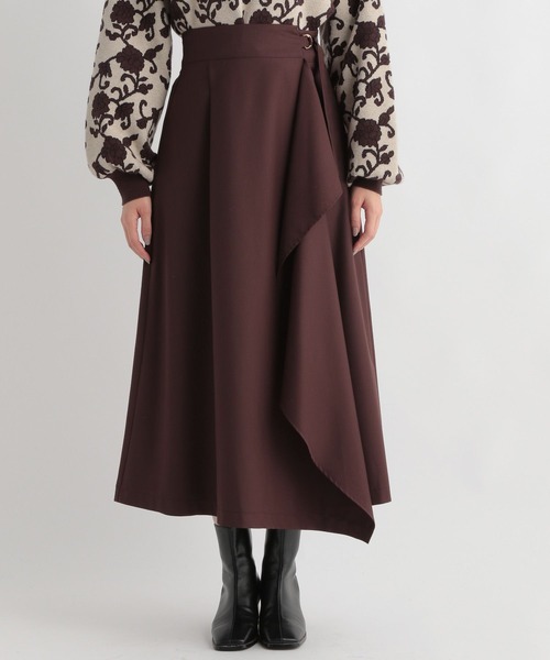Andemiu（アンデミュウ）の「ドレープスカート166987（スカート・レディース・ベージュ/ブラウン/グレー・FREE）」の5枚目の写真
