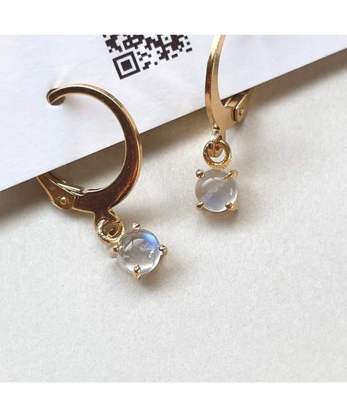 tone(トーン)の「【Agaro】No.231 天然石 一粒 シンプル サージカルステンレス(MA)(ピアス(両耳用)・レディース・グレー/クリア/ピンク/レッド/パープル/イエロー/グリーン/ブルー/オレンジ/その他1/ブラック/その他2/ピンク系1・FREE)」の11枚目の写真