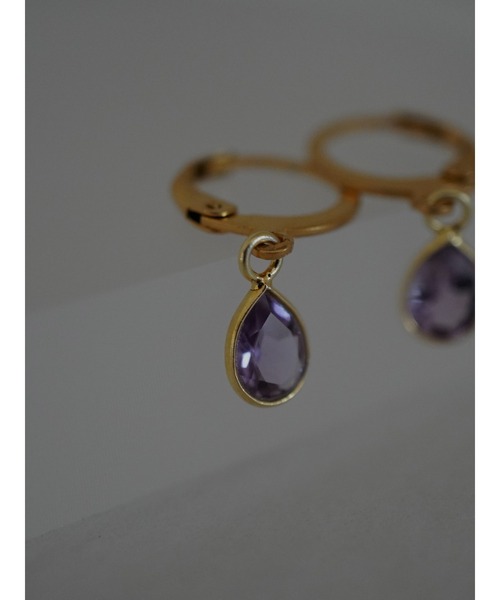 tone(トーン)の「【Agaro】No.231 天然石 一粒 シンプル サージカルステンレス(MA)(ピアス(両耳用)・レディース・グレー/クリア/ピンク/レッド/パープル/イエロー/グリーン/ブルー/オレンジ/その他1/ブラック/その他2/ピンク系1・FREE)」の22枚目の写真