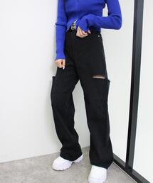 INGNI | サイドスリットデニムパンツ(デニムパンツ)