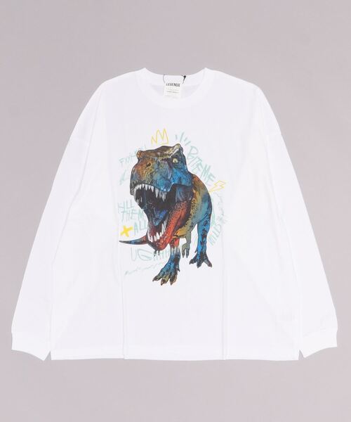 LEGENDA(レジェンダ)の「レジェンダ T-REX 2022 ロングスリーブTシャツ / LEGENDA T-REX 2022 Long-Sleeve T-Shirt(Tシャツ/カットソー・メンズ・ホワイト/ブラック・FREE)」の4枚目の写真