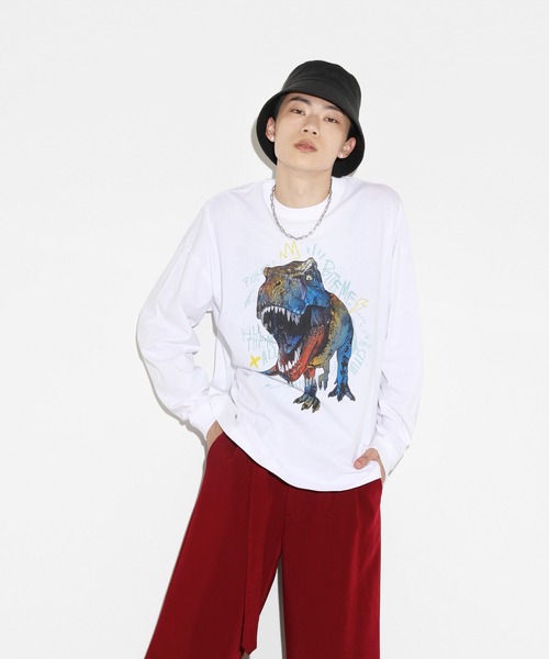 LEGENDA(レジェンダ)の「レジェンダ T-REX 2022 ロングスリーブTシャツ / LEGENDA T-REX 2022 Long-Sleeve T-Shirt(Tシャツ/カットソー・メンズ・ホワイト/ブラック・FREE)」の18枚目の写真