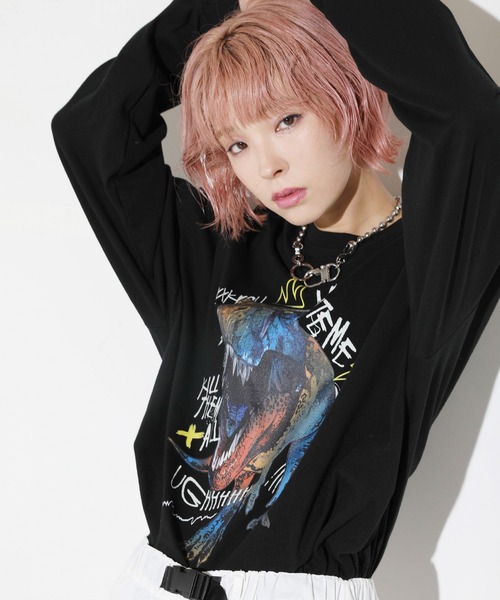 LEGENDA(レジェンダ)の「レジェンダ T-REX 2022 ロングスリーブTシャツ / LEGENDA T-REX 2022 Long-Sleeve T-Shirt(Tシャツ/カットソー・メンズ・ホワイト/ブラック・FREE)」の14枚目の写真