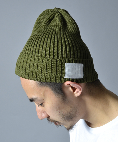 AMERICAN RAG CIE（アメリカンラグシー）の「AMERICAN RAG CIE&Magine COMMONWARE コットンリネンワッチキャップ（ニットキャップ/ビーニー・メンズ・ホワイト/ブラック/オリーブ/ブルー・FREE）」の3枚目の写真