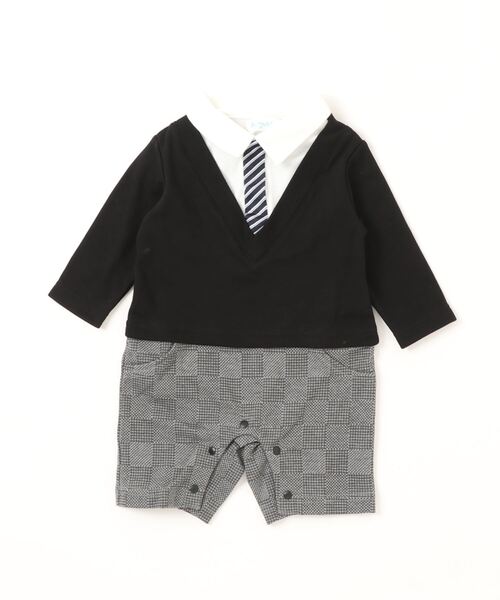 Aenak （アエナック）の「【Aenak / アエナック】フォーマルVネックロンパース（ロンパース・キッズ・グレー/ブラック系その他・80/70）」の12枚目の写真