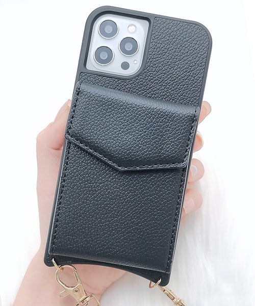 セール】ストラップ付き PUレザー多機能iPhoneケース