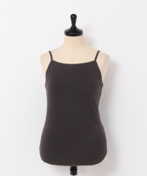 KBF（ケイビーエフ）の「カップ付きキャミソール（キャミソール・レディース・ダークブラウン/オフホワイト/ブラック・ONE）」の8枚目の写真