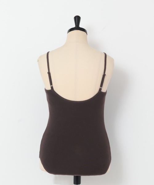 KBF（ケイビーエフ）の「カップ付きキャミソール（キャミソール・レディース・ダークブラウン/オフホワイト/ブラック・ONE）」の10枚目の写真