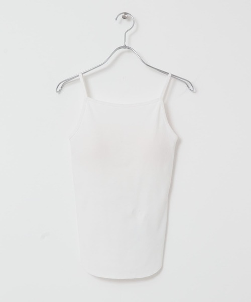 KBF（ケイビーエフ）の「カップ付きキャミソール（キャミソール・レディース・ダークブラウン/オフホワイト/ブラック・ONE）」の11枚目の写真