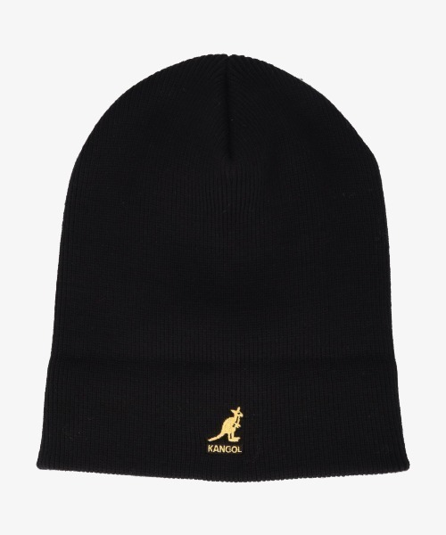 KANGOL（カンゴール）の「KANGOL/カンゴール/Acrylic Cuff Pull-On（ニットキャップ/ビーニー・メンズ・ブラック・F）」の4枚目の写真