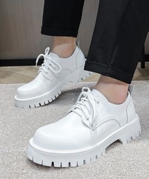 【OKUOKU 0909】フェイクレザー 厚底 レースアップシューズ oku-shoes-671018890415-75