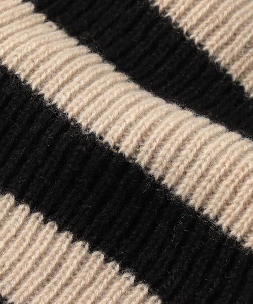 WILLIAM BRUNTON × Steven Alan＞CASHMERE BORDER MUFFLER/マフラー