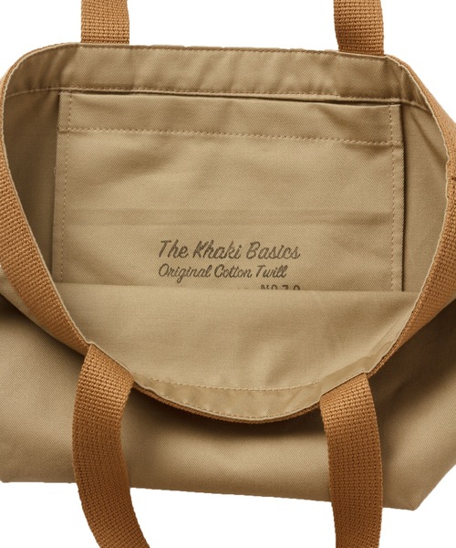 DAILY STANDARD by SANDINISTA(デイリースタンダードバイサンディニスタ)の「Chino Tote Bag - S / チノトートバッグ - スモール(トートバッグ・メンズ・ベージュ系その他/ブラック・FREE)」の4枚目の写真