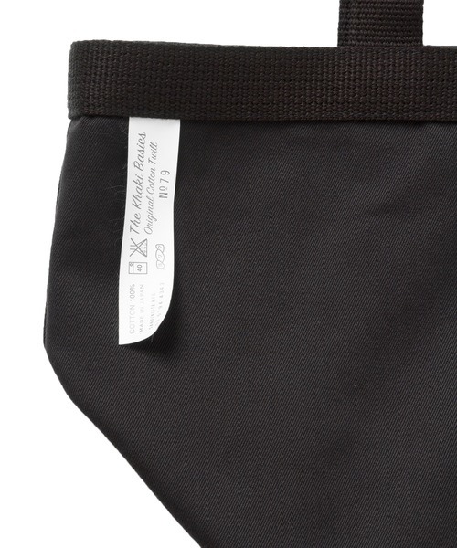 DAILY STANDARD by SANDINISTA(デイリースタンダードバイサンディニスタ)の「Chino Tote Bag - S / チノトートバッグ - スモール(トートバッグ・メンズ・ベージュ系その他/ブラック・FREE)」の5枚目の写真