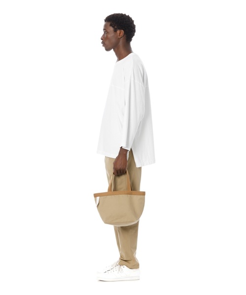 DAILY STANDARD by SANDINISTA(デイリースタンダードバイサンディニスタ)の「Chino Tote Bag - S / チノトートバッグ - スモール(トートバッグ・メンズ・ベージュ系その他/ブラック・FREE)」の13枚目の写真
