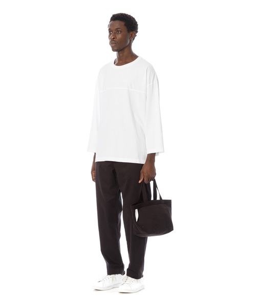 DAILY STANDARD by SANDINISTA(デイリースタンダードバイサンディニスタ)の「Chino Tote Bag - S / チノトートバッグ - スモール(トートバッグ・メンズ・ベージュ系その他/ブラック・FREE)」の15枚目の写真