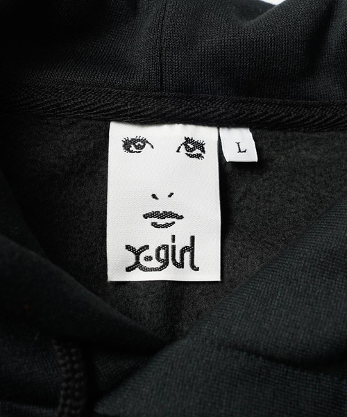 X-girl（エックスガール）の「WEリーグ|ALB L COLLEGE LOGO SWEAT HOODIE（スポーツグッズ・レディース・アッシュ/ブラック/オレンジ・SMALL/MEDIUM/LARGE/X-LARGE/XX-LARGE）」の13枚目の写真