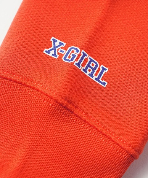 X-girl（エックスガール）の「WEリーグ|ALB L COLLEGE LOGO SWEAT HOODIE（スポーツグッズ・レディース・アッシュ/ブラック/オレンジ・SMALL/MEDIUM/LARGE/X-LARGE/XX-LARGE）」の21枚目の写真