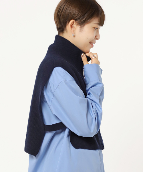 AP STUDIO（エーピーストゥディオ）の「ネックウォーマー（ネックウォーマー/スヌード・レディース・ネイビー・FREE）」の9枚目の写真