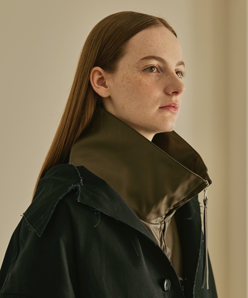 COLIN（コリン）の「COLIN:Benjamin FAKE LEATHER HI-NECK BLOUSON / Benjamin フェイクレザー スタンド ハイネック ブルゾン（ライダースジャケット・メンズ・モカ/グリーン/ブラック・L/M）」の17枚目の写真