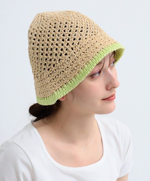 Ray BEAMS(レイビームス)の「Ray BEAMS / ニット ハット(ハット・レディース・ナチュラル/ブラック・ONE SIZE)」の4枚目の写真