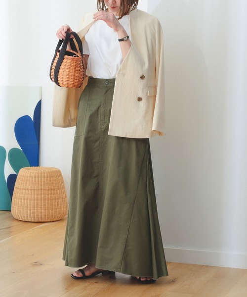 B:MING by BEAMS(ビーミングバイビームス)の「B:MING by BEAMS / 麻混 ジャケット(ノーカラージャケット・レディース・ライトベージュ/ブラウン・SMALL/MEDIUM)」の21枚目の写真