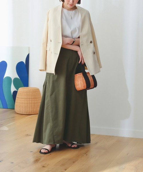 B:MING by BEAMS(ビーミングバイビームス)の「B:MING by BEAMS / 麻混 ジャケット(ノーカラージャケット・レディース・ライトベージュ/ブラウン・SMALL/MEDIUM)」の22枚目の写真