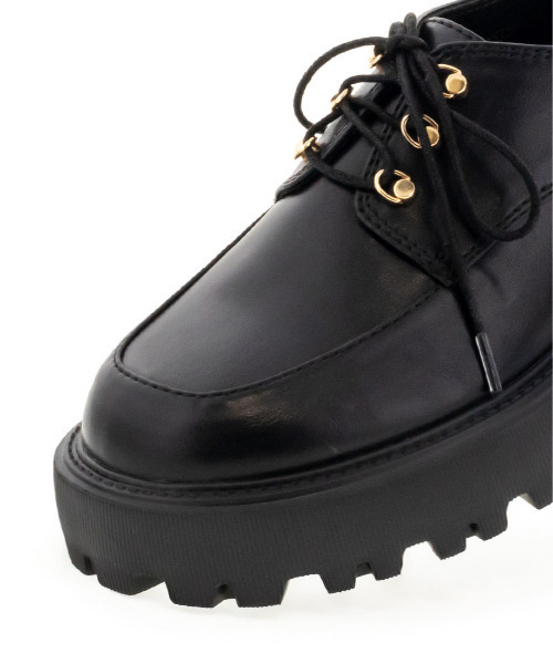 RANDA(ランダ)の「ボリュームソールレースアップシューズ(ドレスシューズ・レディース・ブラック/ダークブラウン/アイボリー・S/M/L/LL)」の15枚目の写真