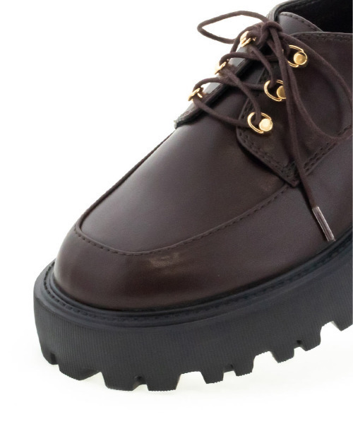 RANDA(ランダ)の「ボリュームソールレースアップシューズ(ドレスシューズ・レディース・ブラック/ダークブラウン/アイボリー・S/M/L/LL)」の16枚目の写真