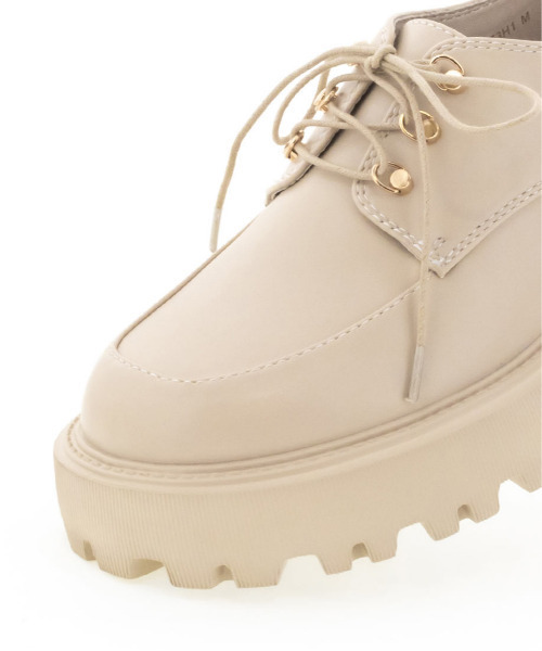 RANDA(ランダ)の「ボリュームソールレースアップシューズ(ドレスシューズ・レディース・ブラック/ダークブラウン/アイボリー・S/M/L/LL)」の17枚目の写真