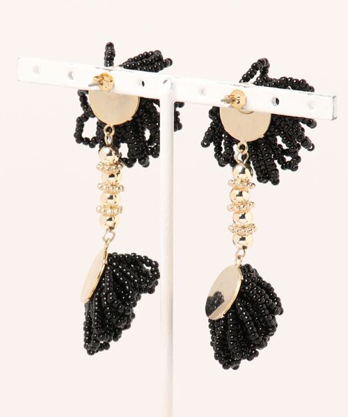 tone(トーン)の「【Tie】muuk・ピアス(ピアス(両耳用)・レディース・ピンク/ブルー/ホワイト/ブラック・FREE)」の5枚目の写真