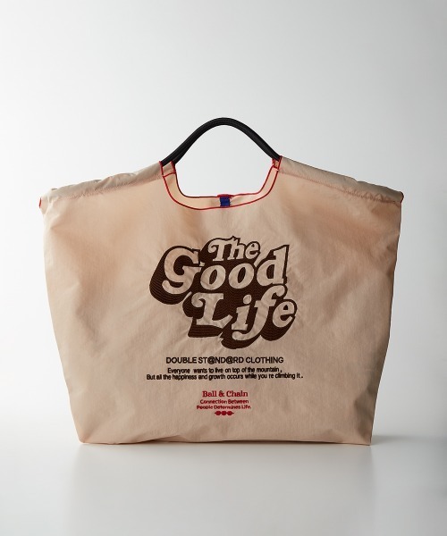 DOUBLE STANDARD CLOTHING(ダブルスタンダードクロージング)の「Ball&Chain / The Good Lifeショッピングバッグ(ショルダーバッグ・レディース・ベージュ・FREE)」の1枚目の写真
