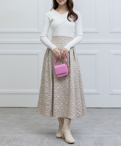 clear（クリア）の「×ブークレスカート（スカート・レディース・ピンク/ベージュ/アイボリー/ブラック・M/S）」の22枚目の写真