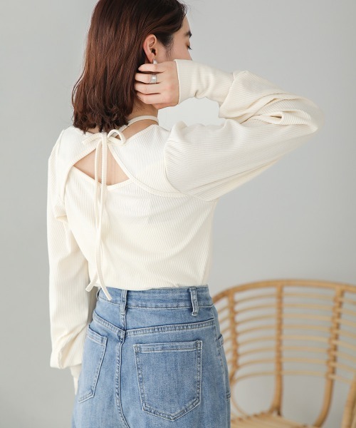 【新品タグ付き✨】STRENESSE BLUE-アシンメトリー、変形カットソー セール】前後2WAYアシンメトリーカットソー（Tシャツ/カットソー