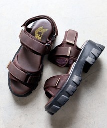 ドクターマーチン　レザーストラップサンダル　ブラウン グリフォン GRYPHON Sandal