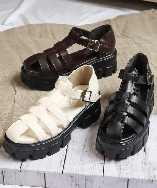 LOVEHUNTER（ラブハンター）の「LOVEHUNTER / ボリュームソールサンダル（サンダル・レディース・ホワイト系1/ダークブラウン/ブラック系1/アイボリー/ダークブラウン系1/ブラック・LL/M/L/S）」の12枚目の写真