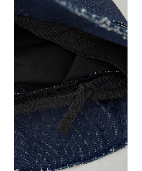 AZUL by moussy(アズールバイマウジー)の「CUT OFF DENIM BUCKET HAT/カットオフデニムバケットハット(ハット・レディース・ブラック/ブルー・FREE)」の12枚目の写真