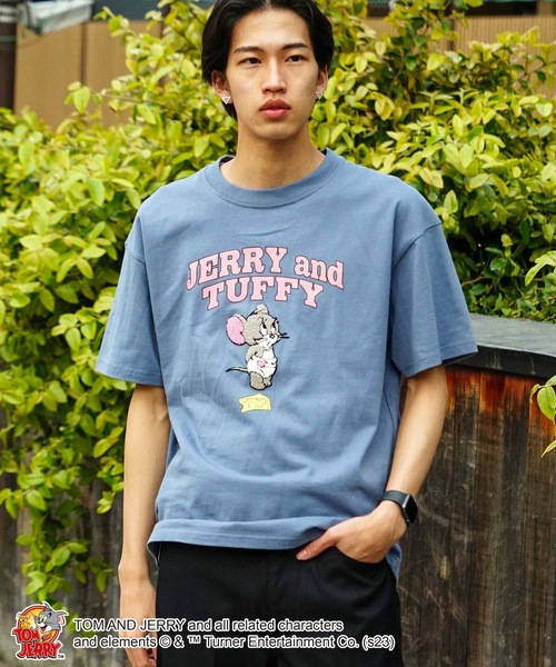 Tom&Jerry(トムアンドジェリー)の「【OUTDOOR PRODUCTS/アウトドアプロダクツ】【 TOM AND JERRY/トムとジェリー 】コラボ Tシャツ ドロップショルダー オーバーサイズ(Tシャツ/カットソー・メンズ・ダークグリーン/ベージュ/ホワイト/ホワイト系その他/ブルー系その他/オフホワイト・MEDIUM/LARGE/X-LARGE/SMALL)」の6枚目の写真