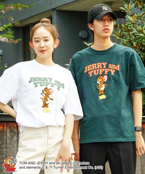 Tom&Jerry(トムアンドジェリー)の「【OUTDOOR PRODUCTS/アウトドアプロダクツ】【 TOM AND JERRY/トムとジェリー 】コラボ Tシャツ ドロップショルダー オーバーサイズ(Tシャツ/カットソー・メンズ・ダークグリーン/ベージュ/ホワイト/ホワイト系その他/ブルー系その他/オフホワイト・MEDIUM/LARGE/X-LARGE/SMALL)」の22枚目の写真