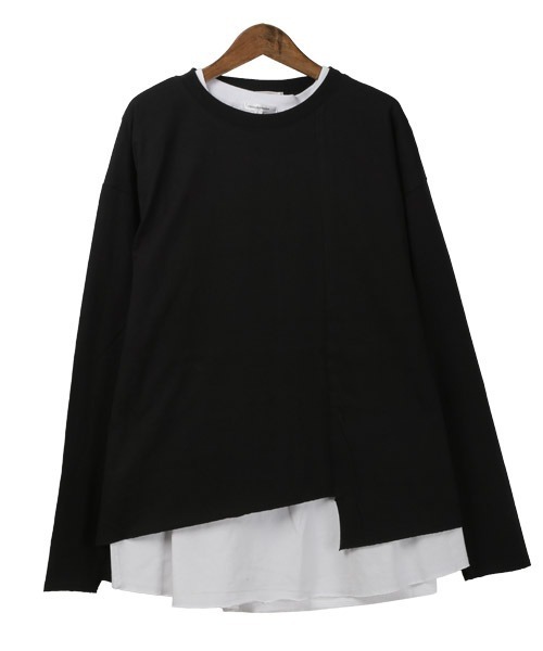 LUXSTYLE（ラグスタイル）の「ノースリーブアンサンブルクロップドロンT（アンサンブル・メンズ・グレー×ホワイト/ブラック×ホワイト/ブラック×ブラック・M/L）」の17枚目の写真