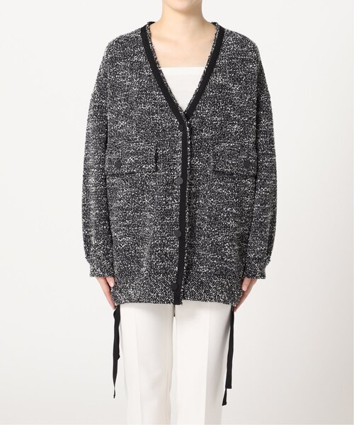 Noble（ノーブル）の「《Web限定追加》【COG THE BIG SMOKE】HAYDENカーディガン（ノーカラージャケット・レディース・ブラック・FREE）」の4枚目の写真