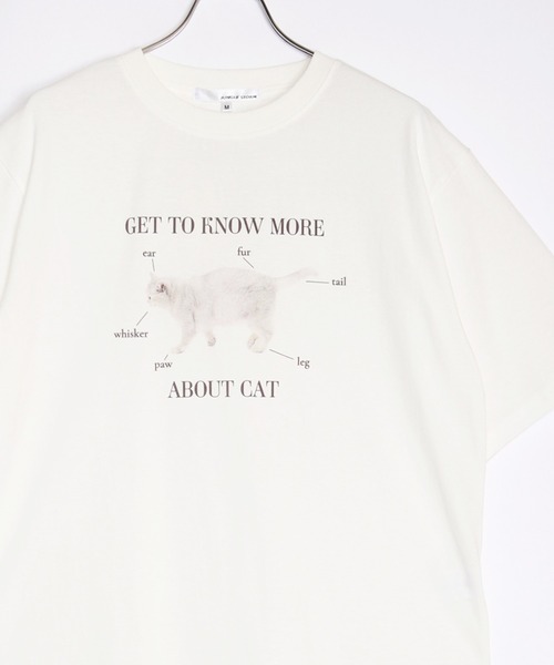 WESTSEA（ウエストシー）の「キャットプリントＴシャツ ネコ柄Ｔシャツ（Tシャツ/カットソー・メンズ・ブルー/ブラック系その他/ブラック/ホワイト系その他/ピンク/ホワイト/ブルー系その他/ブラック系その他4/ホワイト系その他3/ブルー系その他2/ピンク系その他/ブラック系その他2/ホワイト系その他4/ブラック系その他3/ホワイト系その他2・M/L）」の2枚目の写真