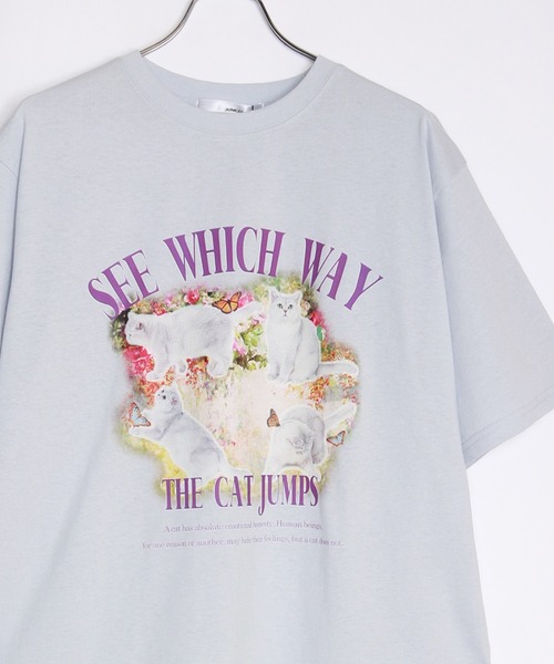 WESTSEA（ウエストシー）の「キャットプリントＴシャツ ネコ柄Ｔシャツ（Tシャツ/カットソー・メンズ・ブルー/ブラック系その他/ブラック/ホワイト系その他/ピンク/ホワイト/ブルー系その他/ブラック系その他4/ホワイト系その他3/ブルー系その他2/ピンク系その他/ブラック系その他2/ホワイト系その他4/ブラック系その他3/ホワイト系その他2・M/L）」の11枚目の写真