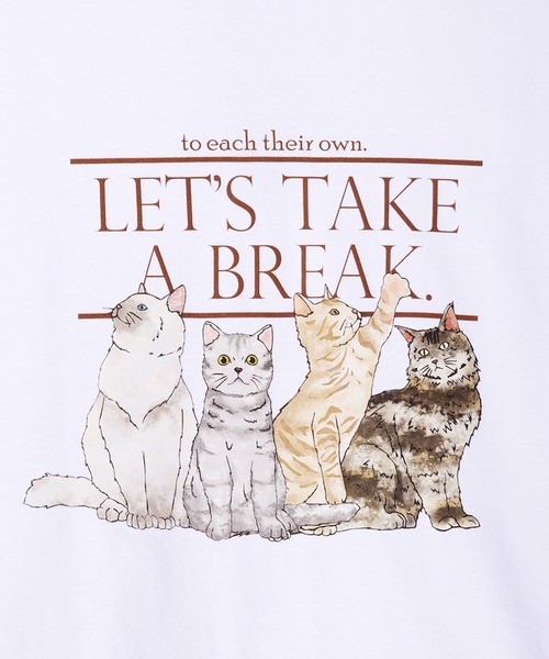 WESTSEA（ウエストシー）の「キャットプリントＴシャツ ネコ柄Ｔシャツ（Tシャツ/カットソー・メンズ・ブルー/ブラック系その他/ブラック/ホワイト系その他/ピンク/ホワイト/ブルー系その他/ブラック系その他4/ホワイト系その他3/ブルー系その他2/ピンク系その他/ブラック系その他2/ホワイト系その他4/ブラック系その他3/ホワイト系その他2・M/L）」の20枚目の写真