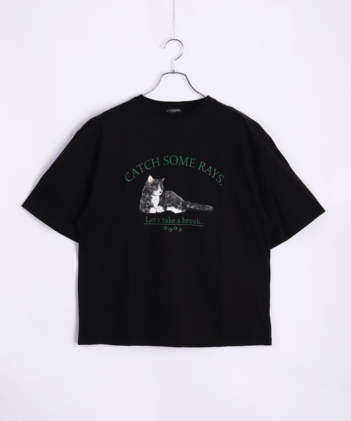 キャットプリントTシャツ ネコ柄Tシャツ（Tシャツ/カットソー
