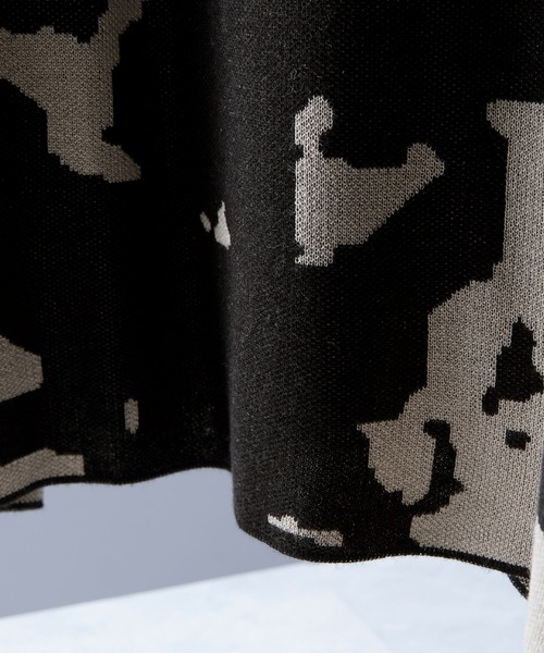 ENDER PRODUCTS（エンダープロダクツ）の「マルチパターンWジャガードサマーニットS/Sプルオーバー/ブロックチェック/タイダイ 【ENDER PRODUCTS/エンダープロダクツ】（ニット/セーター・メンズ・ブラック系/グリーン系/グレー系/アイボリー系/ブルー系・L/M）」の21枚目の写真